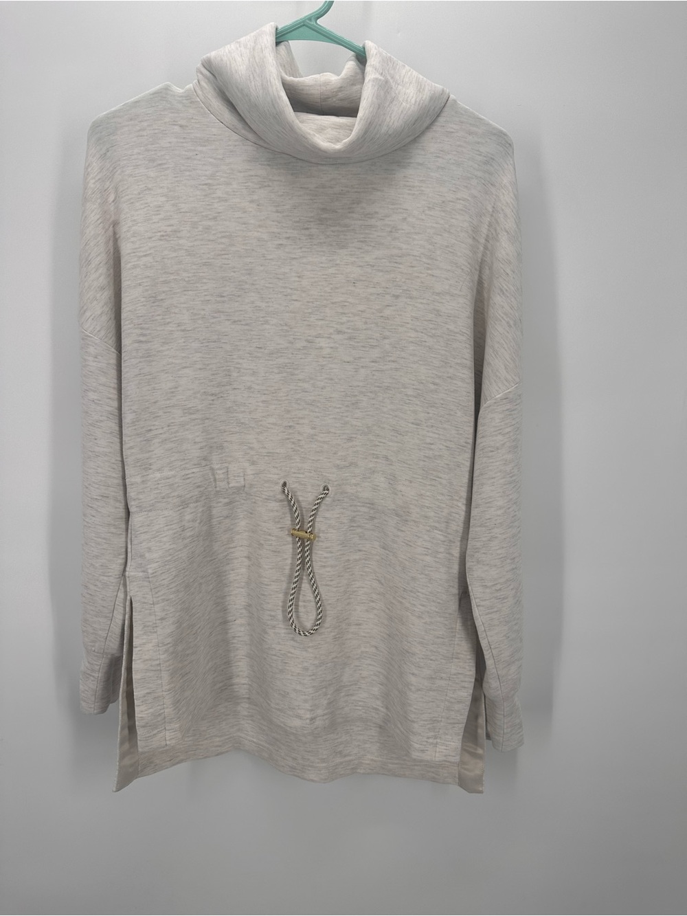 Varley Women’s Ivory Marl Freya Cinch Waist Sweater/Pullover Sz X-Small